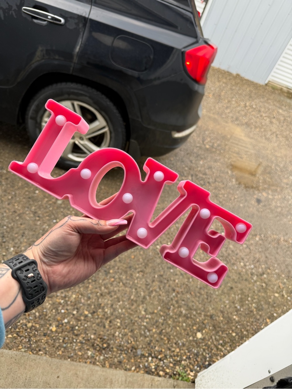 Pink LOVE Marquee Wall Decor LED LIGHTS